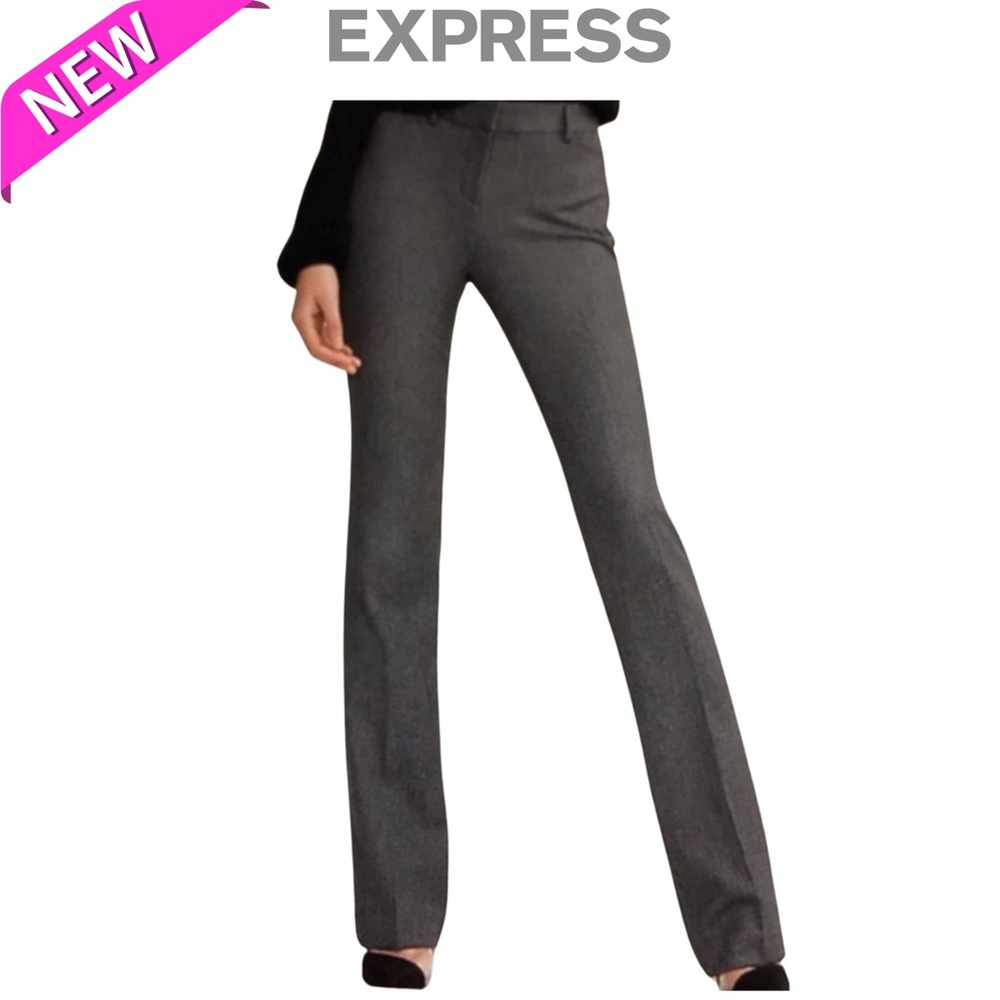 NWT Express Columnist Slim Bootcut Gray Pants Size 10 Regular 🩶